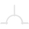 Ekena Millwork Ericson Architectural Grade PVC Gable Bracket, 96"W x 64"H x 2"D x 4"F, 16/12 Pitch GBP096X64X0204ERI00 - alternate 2